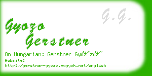 gyozo gerstner business card